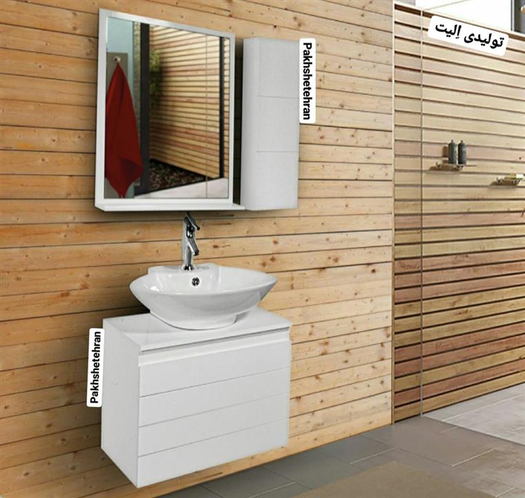 روشویی کابینت دار کاسپین دیواری 60 سانت